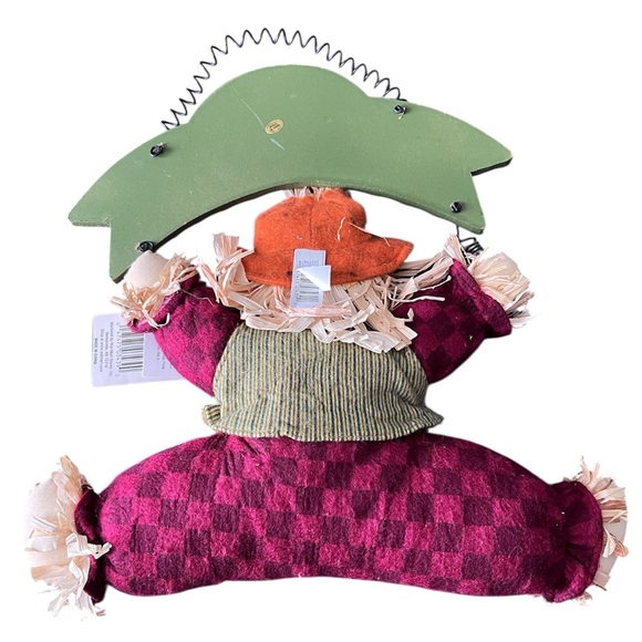 Set of 2 Fall Scarecrow Wall Hang Decor Welcome Home Bless Our Home - Picture 6 of 10